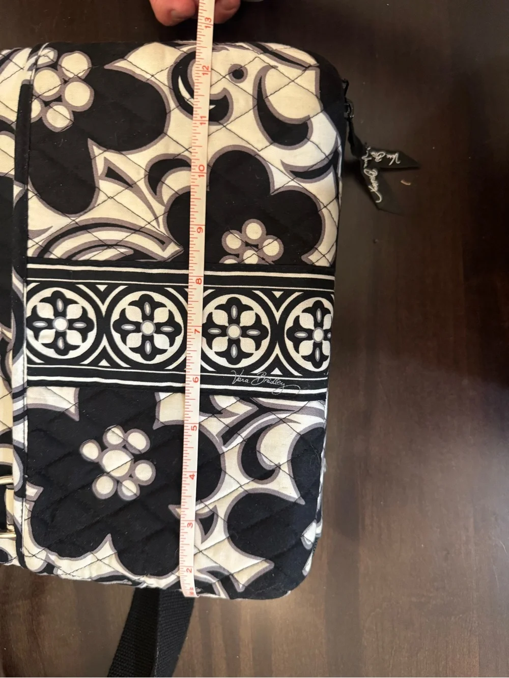Vera Bradley Black & White Floral Quilted iPad  Case